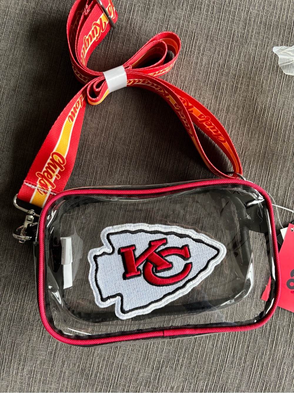 FOCO Kansas City Chiefs Clear Stadium Crossbody Bag - NWT